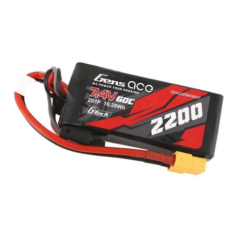 Bateria Gens ace G-Tech 2200mAh 7.4V 60C 2S1P Lipo