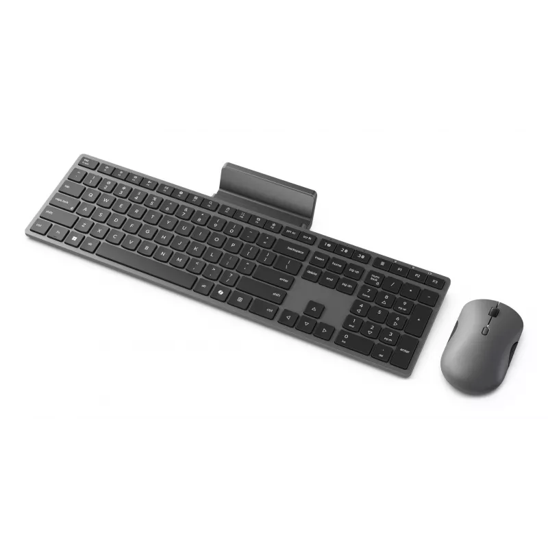 Bezprzewodowy zestaw klawiatury i myszy Lenovo 700 Modern Multi-Device — układ US English, Bluetooth, Luna szary
