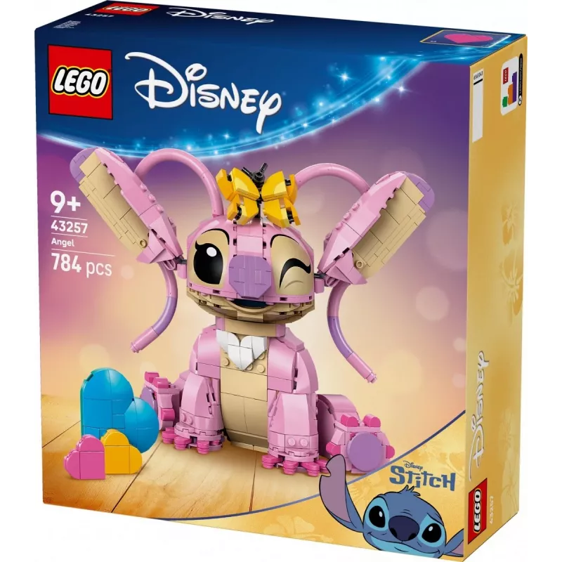 LEGO Disney kolekcjonerska mini konstrukcja Andzia Angel 43257 — 784 elementy, 250 mm wysokości, dla dzieci od 9 lat