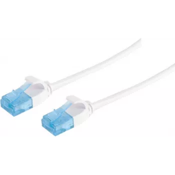 Kabel sieciowy S/CONN 08-22026 Biały 1m Cat6 U/UTP