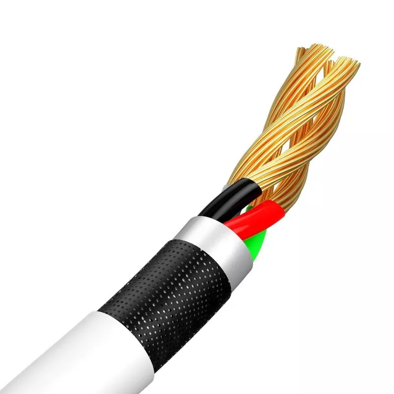 Kabel USB A na Micro-USB B Baseus TZCAMZJ-02 1.5 m Biały