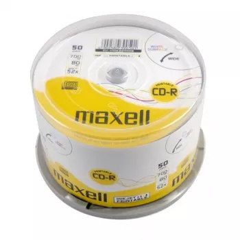 Płyta CD‑R MAXELL 700 MB 52x 80 min 120 mm — opakowanie 50 szt.