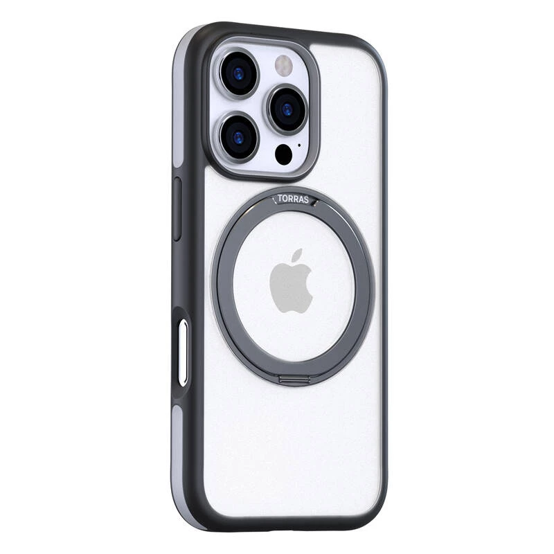 Etui ochronne Torras Ostand R Fusion do iPhone 16 Pro Max — czarne