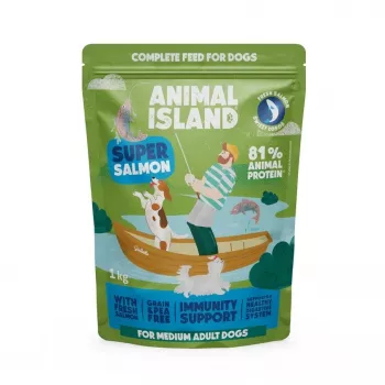 ANIMAL ISLAND Łosoś - sucha karma dla psów - 1kg