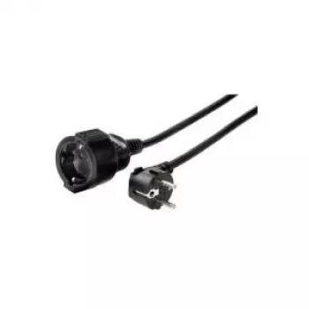 Hama 00047869 przedłużacz zasilania 3 m 1 gniazdo AC czarny