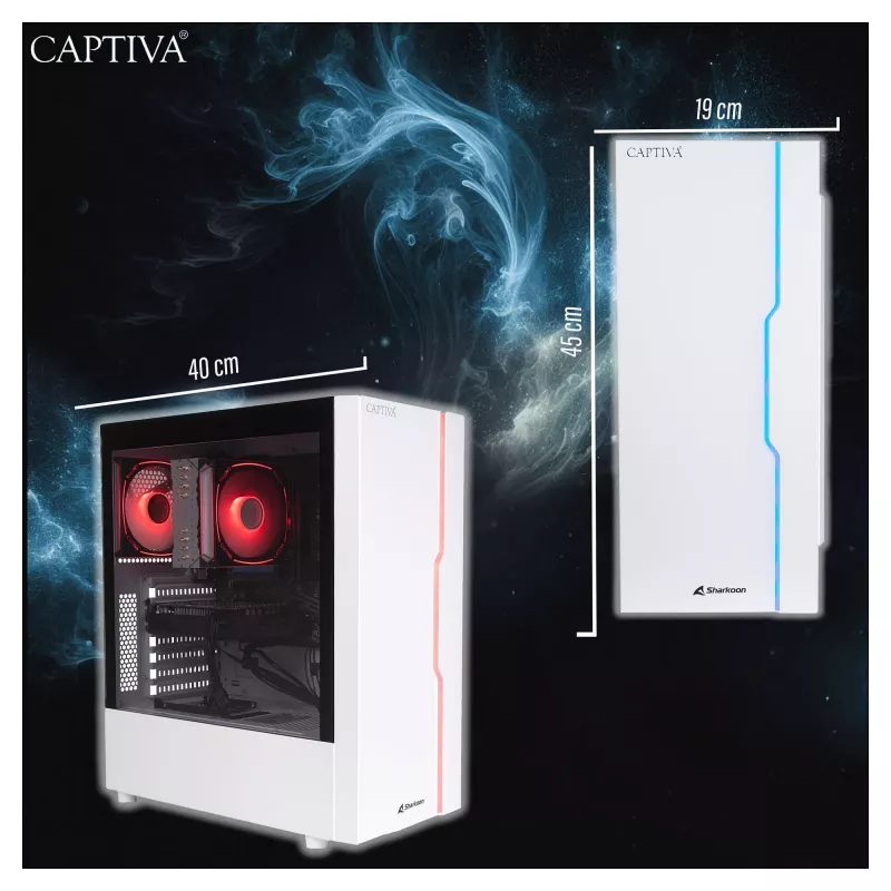 Computer Captiva CAPTIVA PC Advanced Gaming R92-912 Ryzen 7 5700X 32GB SSD 1TB RTX5060 8GB Windows 11 Home 64-bit