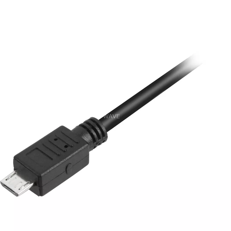 Kabel USB 2.0, wtyk USB-A > wtyk Micro-USB (czarny, 3,0 metra)