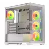 Obudowa PC KRUX Exo RGB biały — wieża ATX, stal, 2x3.5 cala + 2x2.5 cala zatoki, USB-C, RGB