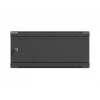 Wall-mount 19 inch rack cabinet LANBERG 4U 600x450 mm Czarny with metal door