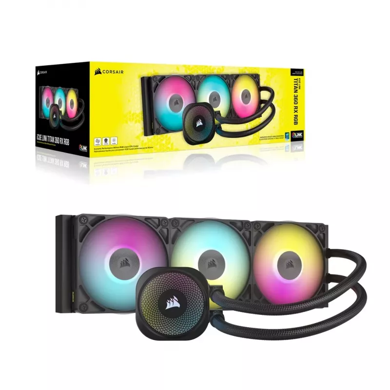 Chłodzenie cieczą typu all-in-one Corsair iCUE LINK TITAN RX RGB