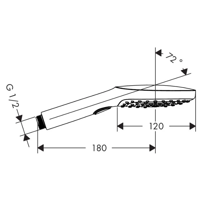 Hansgrohe Raindance Select E słuchawka prysznicowa 120 3jet 26520000