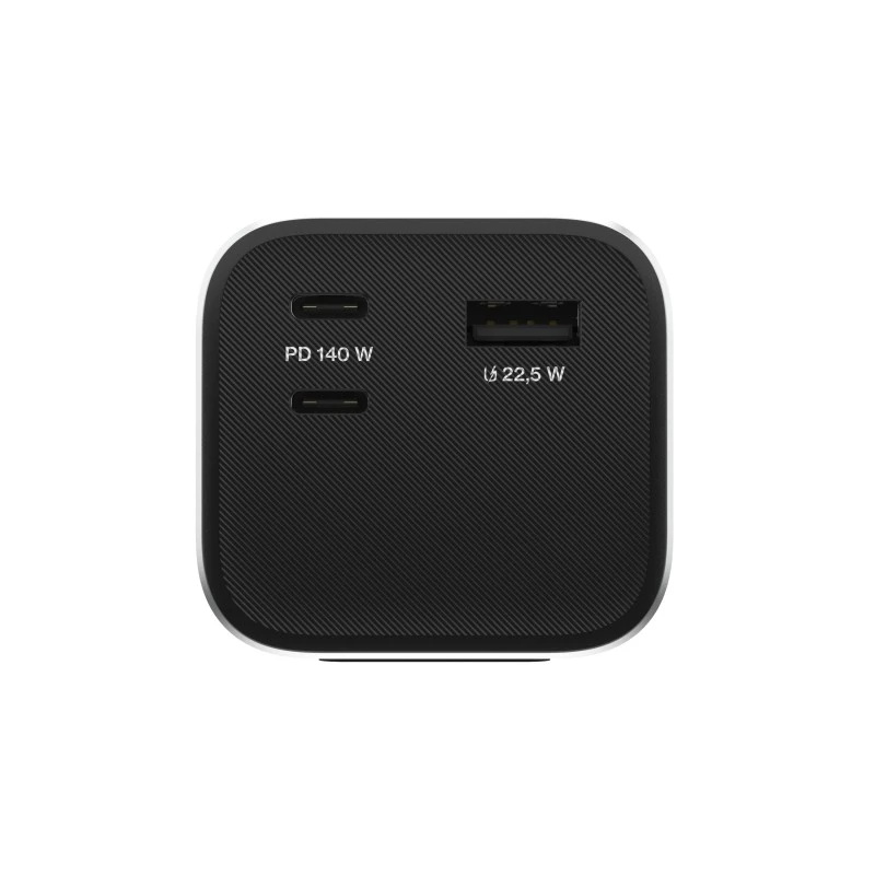 Przenośny akumulator Green Cell PBGC25UD, 25200 mAh, Li‑Ion, 140 W mocy całkowitej, 2× USB‑C + 1× USB‑A, wyświetlacz OLED, aluminiowa obudowa