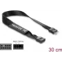 Kabel równoległy DELOCK 86052, 9-stykowy do 9-stykowego, czarny, długość 0,3 m