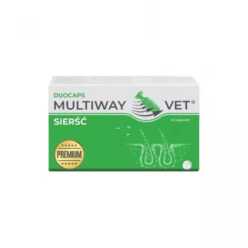 Miękkie żelowe kapsułki twist-off JM Sante Multiway Vet sierść i skóra dla psów i kotów 60 szt., 150 g