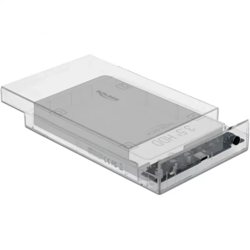 Obudowa HDD/SSD DeLOCK 42623 przezroczysta 2.5/3.5 cala