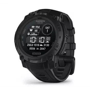 Smartwatch GARMIN Instinct 3 45 mm Solar Tactical Edition Czarny — 45 mm, ładowanie solarne, GPS, pulsometr