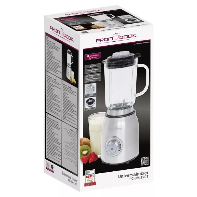 ProfiCook 501207 mikser Mikser planetarny 1200 W Stal nierdzewna