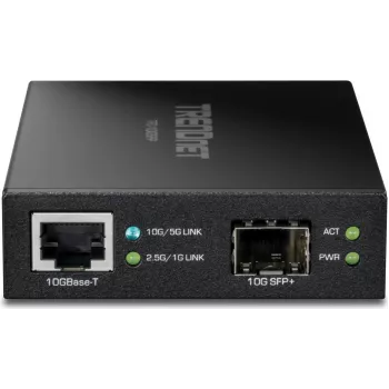 Konwerter mediów TRENDnet 10GBASE-T na SFP+ - Konwerter - Światłowód (LWL)