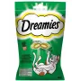 Przysmaki dla kota Dreamies z kocimiętką 60 g — chrupiące, mięsne przekąski w kęsach, 22% białka, 22% tłuszczu, 2% włókna surowego