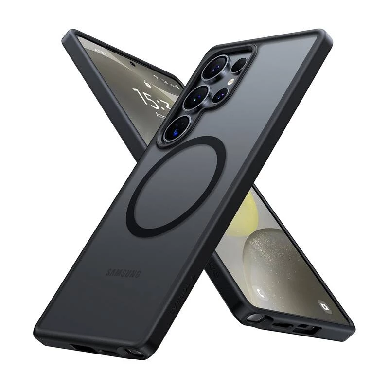 Torras Guardian etui magnetyczne ze stojakiem do Galaxy S25 Ultra, czarny (X00FX2231)