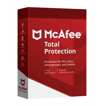McAfee Total Protection - 5 urządzeń / 1 rok, globalna