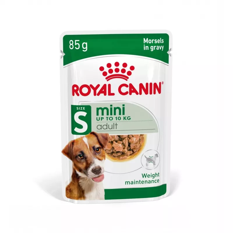 Mokra karma dla psa Royal Canin Mini Adult saszetka 85 g, drób, dla małych ras 5–10 kg, opakowanie 12 × 85 g