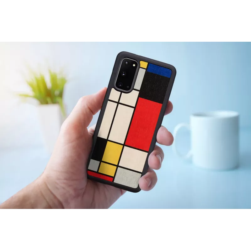 Etui Man and Wood do Samsung Galaxy S20 — czarne drewno