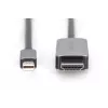 DIGITUS - Kabel adapter - Mini DisplayPort (M) do HDMI (M) - 1,0m - Obsługa 8K 60 Hz - Czarny (DB-340109-010-S)