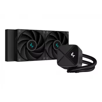 Zintegrowany układ chłodzenia cieczą DeepCool LS520S — wentylatory 120 mm, 500–2250 RPM, czarny, obsługuje LGA1700/AM5/TR4
