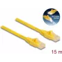 Kabel DeLOCK RJ45 Kat.6A U/UTP Fast Tracing 15 m żółty