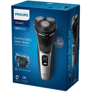 Golarka elektryczna Philips 3000 Series S3143/00 — 3 głowice rotacyjne, Wet & Dry, Li-Ion, 60 min pracy