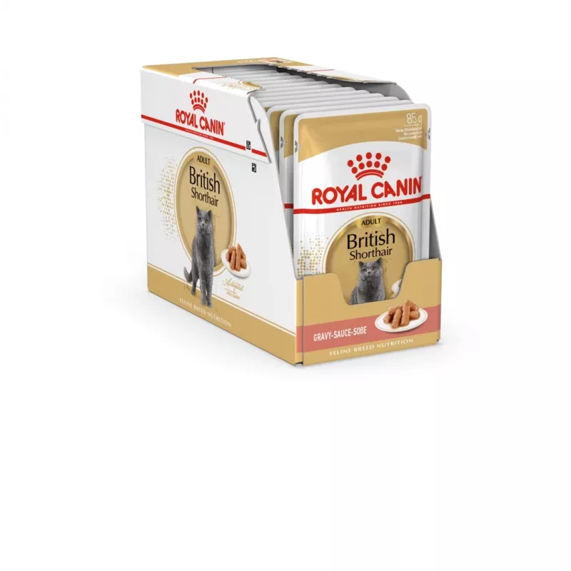 Mokra karma dla kota Royal Canin British Shorthair Adult saszetka 85 g, drób, ROYAL CANIN Feline Breed Nutrition
