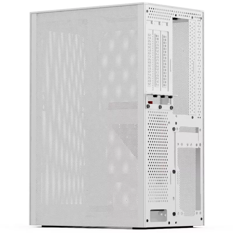 Obudowa komputerowa SSUPD Meshlicious Full Mesh PCIE 4.0 Edition Mini-ITX - Biała