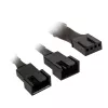 Kabel rozdzielacz PWM Kolink 1-na-2, 35 cm w oplocie czarny, model PGW-AC-KOL-111