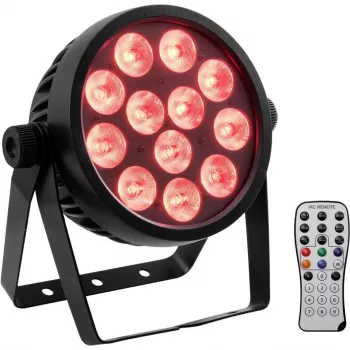 LED spot EUROLITE 4C-12 Silent cienki 12W RGBW – kompaktowe światło sceniczne/ambientowe