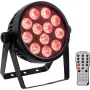 LED spot EUROLITE 4C-12 Silent cienki 12W RGBW – kompaktowe światło sceniczne/ambientowe
