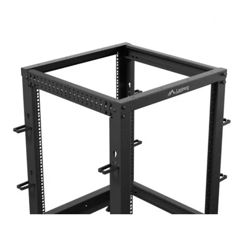 Stojący stelaż Lanberg OR01-6115-B 15U Czarny 600 kg nośność
