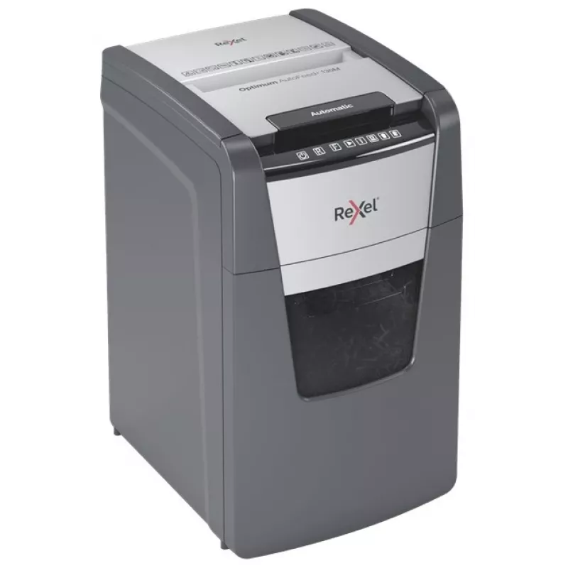 Rexel AutoFeed+ 130M niszczarka do papieru Mikrocięcie 55 dB Czarny, Szary