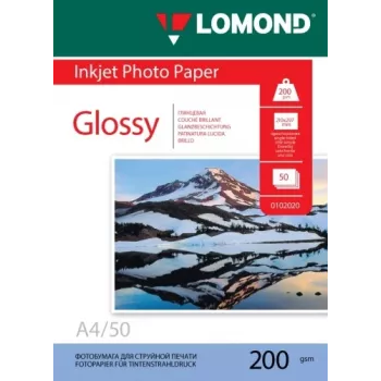 Lomond Papier fotograficzny Photo Inkjet błyszczący 200 g/m² A4, 50 arkuszy