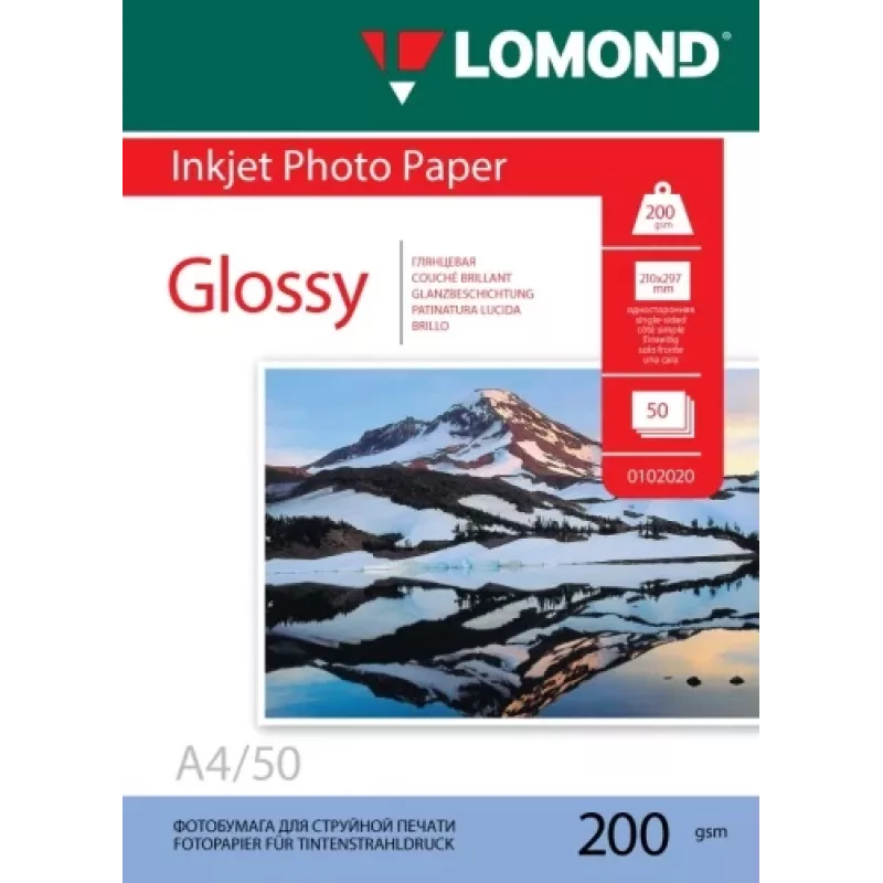 Lomond Papier fotograficzny Photo Inkjet błyszczący 200 g/m² A4, 50 arkuszy