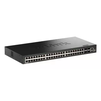 D-Link 52-portowy zarządzalny przełącznik stackowalny Gigabit Smart z 4 portami 10G SFP+