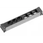 Bachmann POWER FRAME przedłużacz zasilania 0,2 m 3 gniazda AC do użytku wewnętrznego Czarny Szary