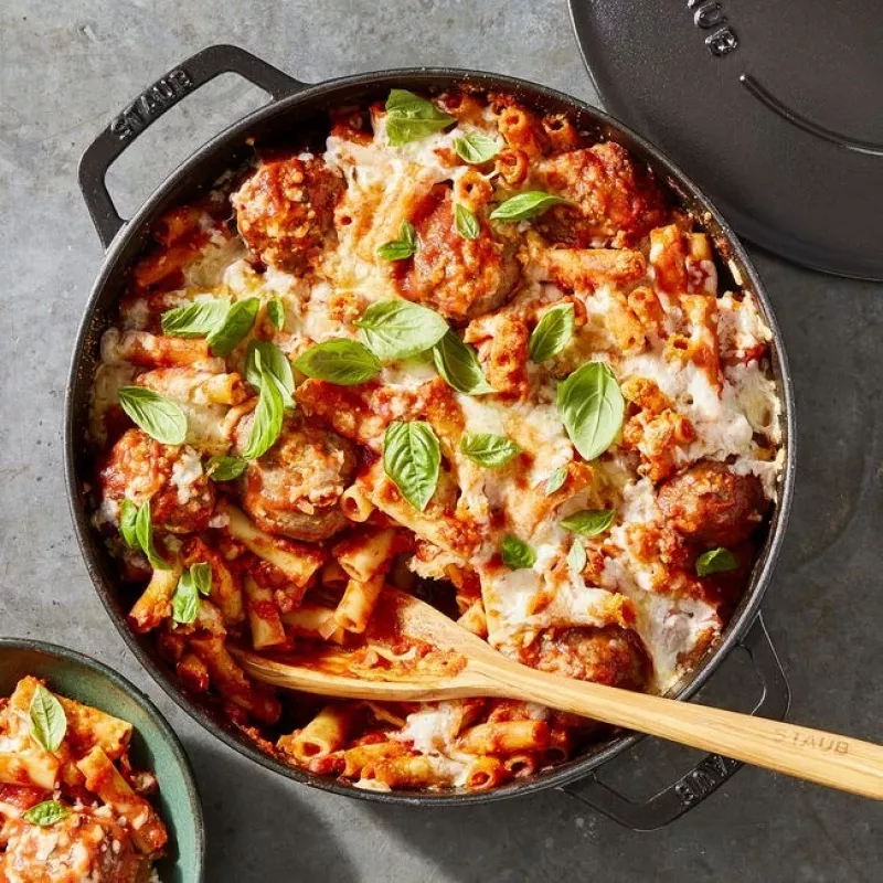 Patelnia do smażenia ZWILLING STAUB BRAISERS okrągła 28 cm, czarna, dno Ø 22,2 cm