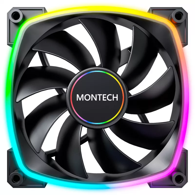 Wentylator Montech AX140 PWM 14 cm czarny 540-1760 RPM