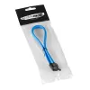 CableMod ModMesh - Kabel SATA - Serial ATA 150/300/600 - SATA (W) do SATA (W) - 60 cm - Jasnoniebieski (CM-CAB-SATA-N60KLB-R)