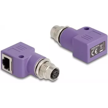 DeLOCK 60680 adapter M12 RJ45 fioletowy
