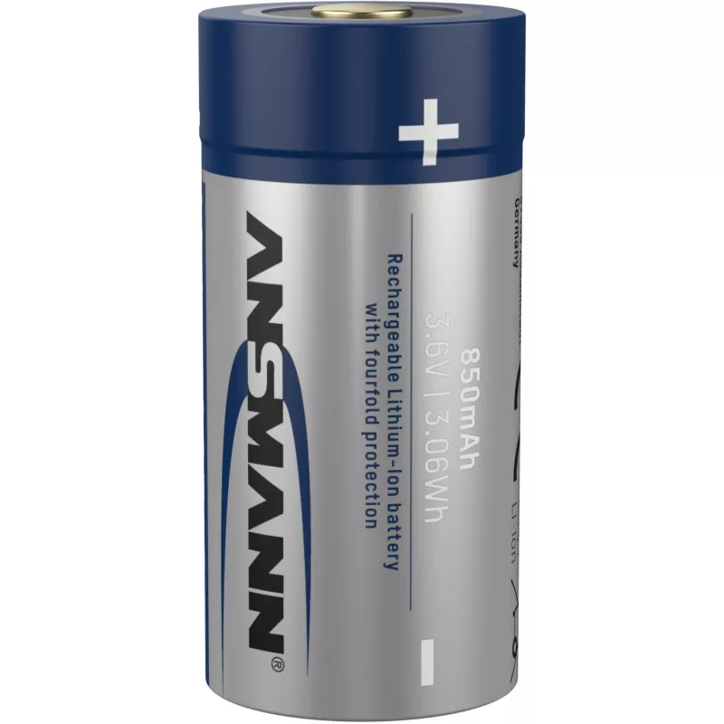Akumulator Li-ion Ansmann 16340 850 mAh 3,6 V z wejściem Micro USB 1300-0015