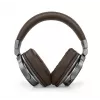 Słuchawki bezprzewodowe Muse M-278 BT, nauszne, pałąkowe, Micro-USB, Bluetooth, brązowo-srebrne