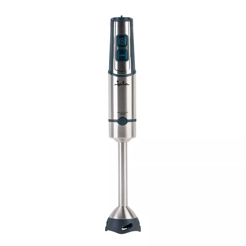 Blender ręczny Jata JEBT1854 — 1500 W, do 14 500 obr./min, ostrza ze stali nierdzewnej, ciemnoniebieski