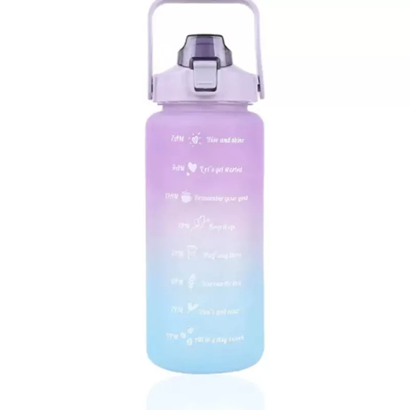 Extralink Motivational Bottle, butelka na wodę, 2000 ml, fioletowo-niebieska, BUT-992